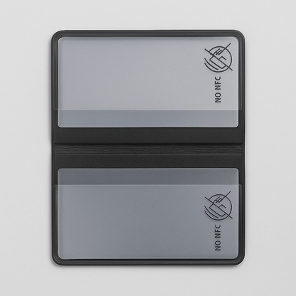 Kartenschutz für 4 Karten | RFID NFC & Magnetfeld Blocker | Schutzhülle gegen Datenklau & Organizer